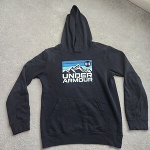 Under Armour Black Hoodie, Youth Large
